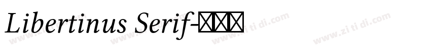 Libertinus Serif字体转换